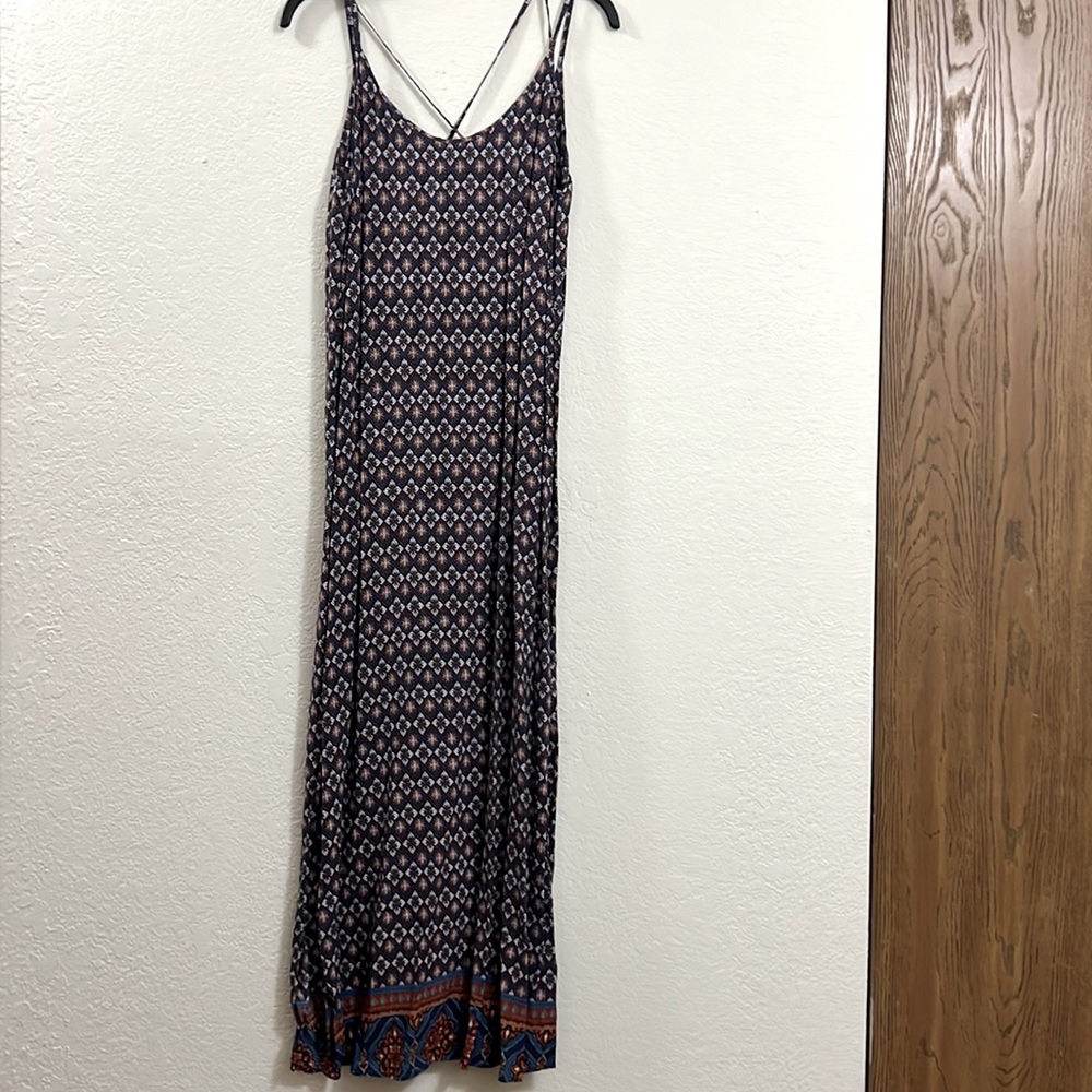 Size 8 Multi Color Maxi Dress